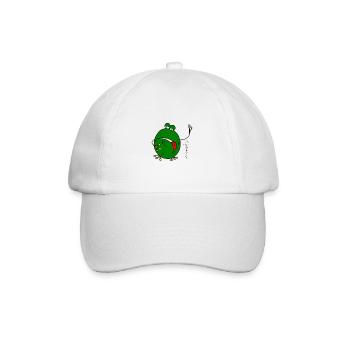 Erschöpfter Frosch © Chyropterum Innoxius - Baseballkappe - Weiß/Weiß - Vorne