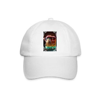 Gelee-Weihnachtsmann - Baseballkappe - Weiß/Weiß - Vorne
