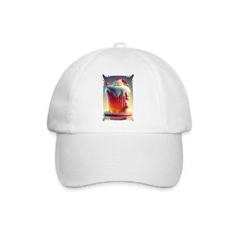 Gelee-Weihnachtsmann - Baseballkappe - Weiß/Weiß - Vorne