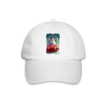 Weihnachtsmann-Gelee - Baseballkappe - Weiß/Weiß - Vorne