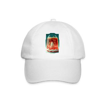 Gelee-Weihnachtsmann - Baseballkappe - Weiß/Weiß - Vorne