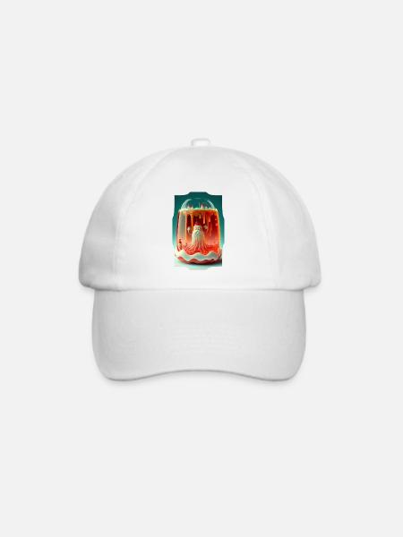 Gelee-Weihnachtsmann - Baseballkappe - Weiß/Weiß