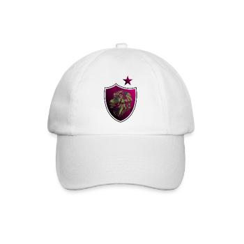Tierschild Logo eSports Emblemsrest Symbol Löwe - Baseballkappe - Weiß/Weiß - Vorne