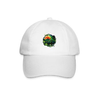 Jungle Rex - Baseballkappe - Weiß/Weiß - Vorne