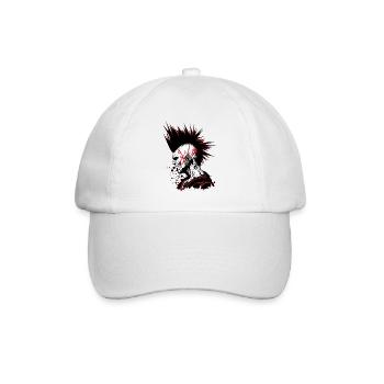 Punk ist nicht tot - Baseballkappe - Weiß/Weiß - Vorne
