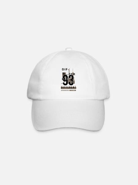 Unterschied der Welt - Baseballkappe - Weiß/Weiß