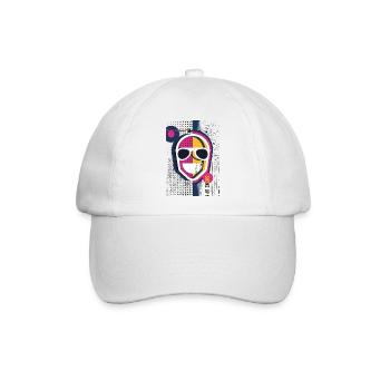 Lustiger Witz MBP - Baseballkappe - Weiß/Weiß - Vorne