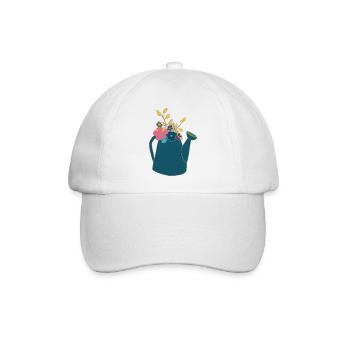 giesskanne blau - Baseballkappe - Weiß/Weiß - Vorne
