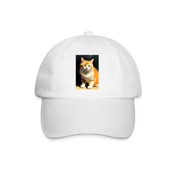 Katzen Bild - Baseballkappe - Weiß/Weiß - Vorne