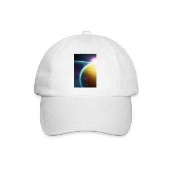 Weltall, Planeten - Baseballkappe - Weiß/Weiß - Vorne