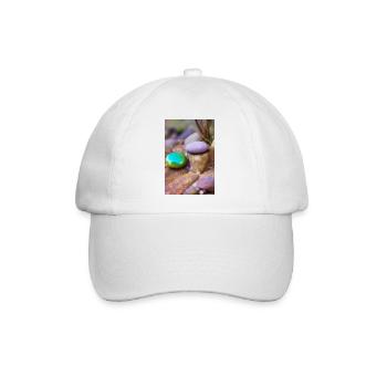 Bunte Steine - Baseballkappe - Weiß/Weiß - Vorne