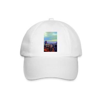 New York City Skyline - Baseballkappe - Weiß/Weiß - Vorne