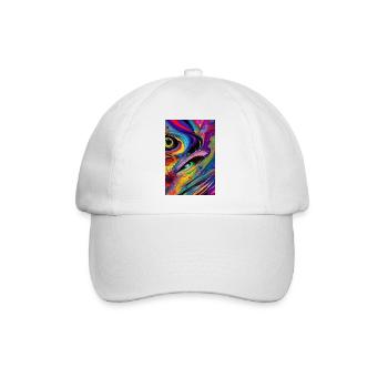 Abstrakte Kunst - Baseballkappe - Weiß/Weiß - Vorne