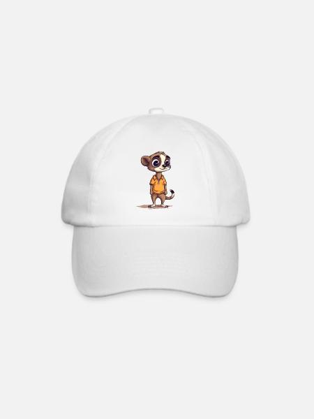 Cool Mongoose - Baseballkappe - Weiß/Weiß