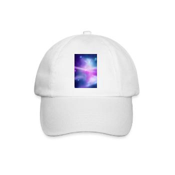 Galaxie Bild - Baseballkappe - Weiß/Weiß - Vorne
