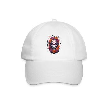 La Catrina 3 - Baseballkappe - Weiß/Weiß - Vorne