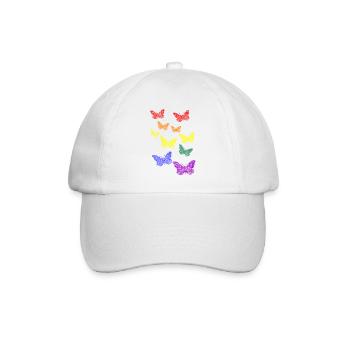 LGBTQ - Baseballkappe - Weiß/Weiß - Vorne