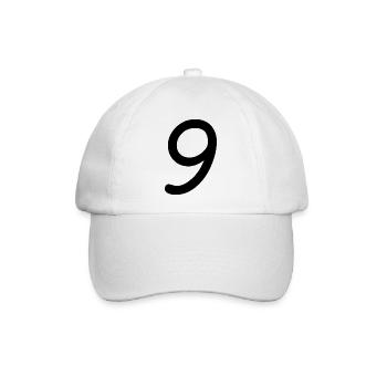 9 - Baseballkappe - Weiß/Weiß - Vorne