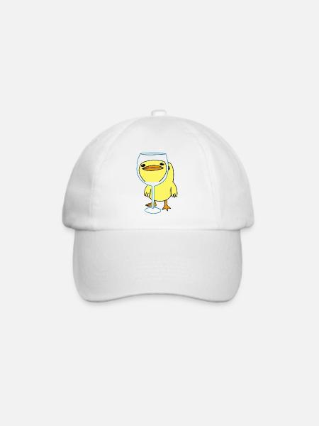 Kawaii-Küken - Baseballkappe - Weiß/Weiß