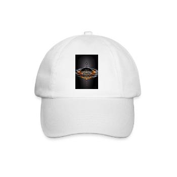 Tropfen magma 3 - Baseballkappe - Weiß/Weiß - Vorne