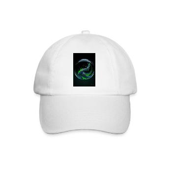Kaos in einer Blase grün 1 - Baseballkappe - Weiß/Weiß - Vorne