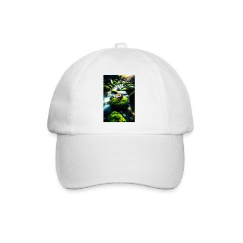 Yin Yang 6 - Baseballkappe - Weiß/Weiß - Vorne