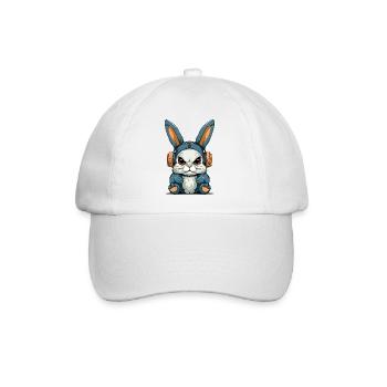 Grump das mürrische Kaninchen - Baseballkappe - Weiß/Weiß - Vorne
