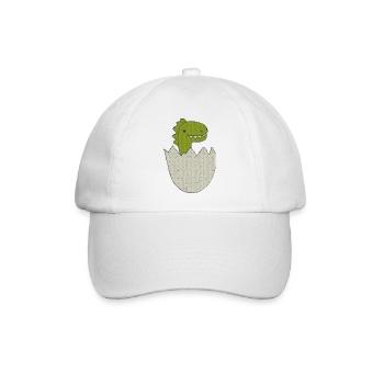 dino baby - Baseballkappe - Weiß/Weiß - Vorne
