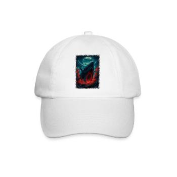 fishing cool funny quote funny - Baseballkappe - Weiß/Weiß - Vorne