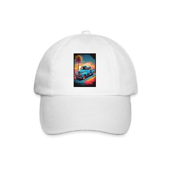 Pick-up Truck - Baseballkappe - Weiß/Weiß - Vorne