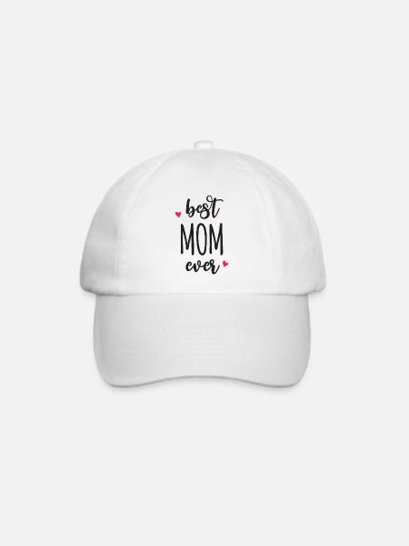 Beste Mutter aller Zeiten - Baseballkappe - Weiß/Weiß