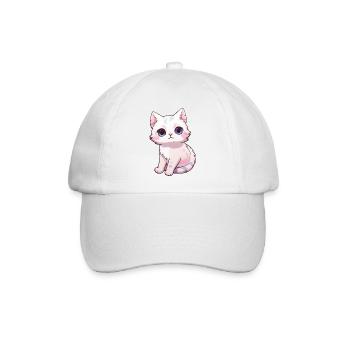 Baby Katze - Baseballkappe - Weiß/Weiß - Vorne