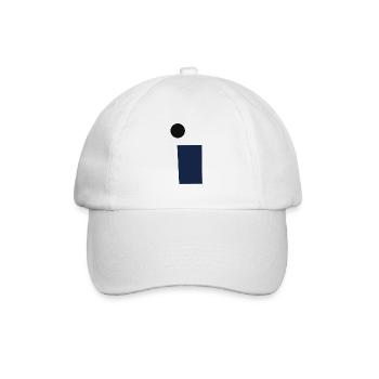 Rechteck und Kreis - Baseballkappe - Weiß/Weiß - Vorne