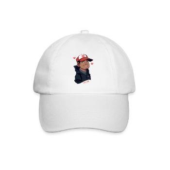 Verliebt lächeln - Baseballkappe - Weiß/Weiß - Vorne