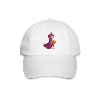 Das Lama verwischen - Baseballkappe - Weiß/Weiß - Vorne