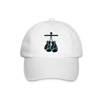 Boxhandschuhe - Baseballkappe - Weiß/Weiß - Vorne