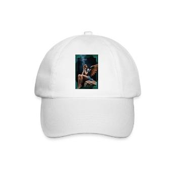 Headphone-Angel - Baseballkappe - Weiß/Weiß - Vorne