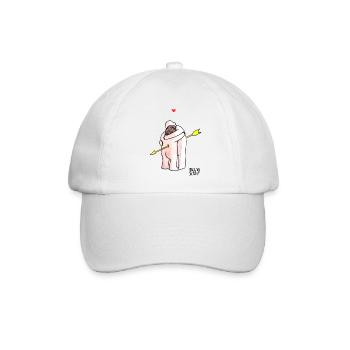 Love - Baseballkappe - Weiß/Weiß - Vorne