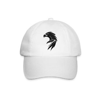 Adler Greifvogel Kopf - Baseballkappe - Weiß/Weiß - Vorne