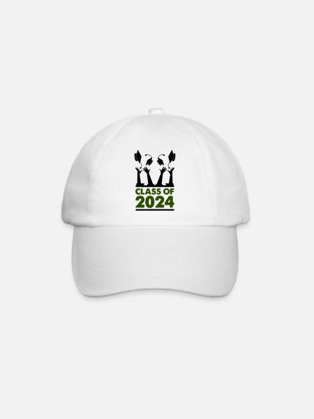 class of 2024 - Baseballkappe - Weiß/Weiß