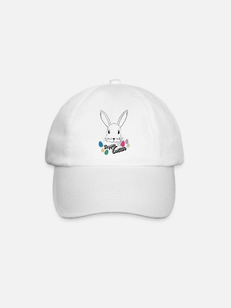 Frohe Ostern - Baseballkappe - Weiß/Weiß