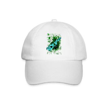 "PushYourLimits" by Acryl Galerie & Design - Baseballkappe - Weiß/Weiß - Vorne