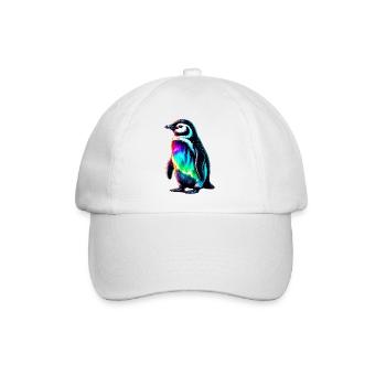 Aurora Borealis Pinguin - Baseballkappe - Weiß/Weiß - Vorne