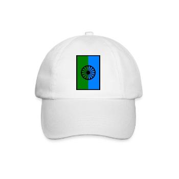 115552801 188819732 Romani-Flagge 1 - Baseballkappe - Weiß/Weiß - Vorne