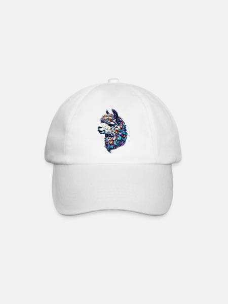 Alpaka - Baseballkappe - Weiß/Weiß
