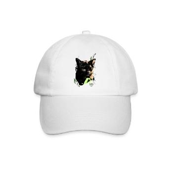 Cat 5Gras by Acryl Galerie & Design - Baseballkappe - Weiß/Weiß - Vorne
