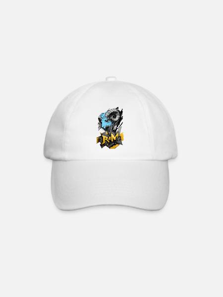 Widder, Widder-Zeichen - Baseballkappe - Weiß/Weiß
