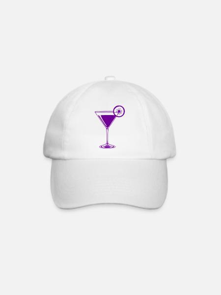 cocktail - Baseballkappe - Weiß/Weiß