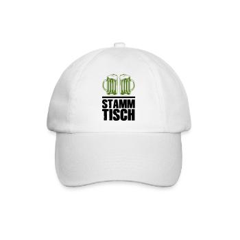 bier stammtisch - Baseballkappe - Weiß/Weiß - Vorne