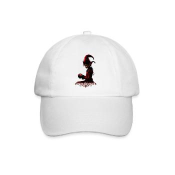 Die dunkle Weihnachtszeit. - Baseballkappe - Weiß/Weiß - Vorne